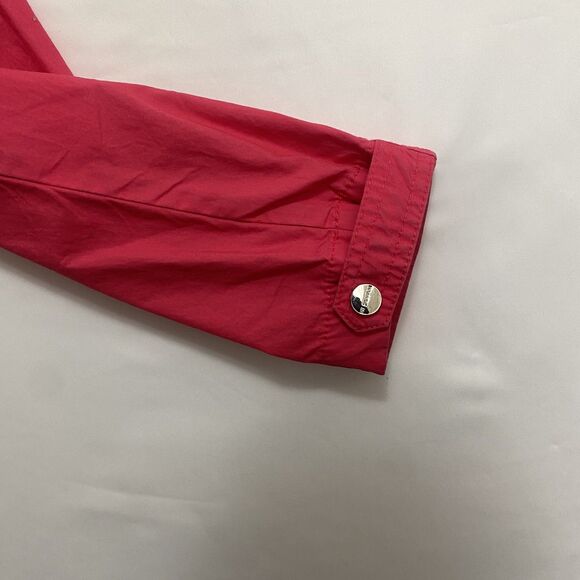Jones New York Signature Women’s Pink Utility Jacket Cotton Size L - Picture 9 of 13
